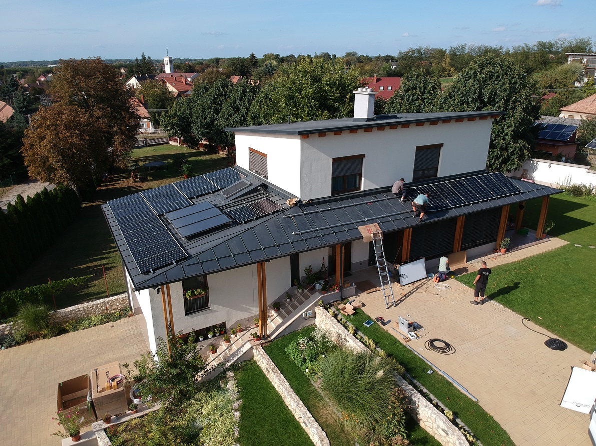 11 kW napelem rendszer Győr